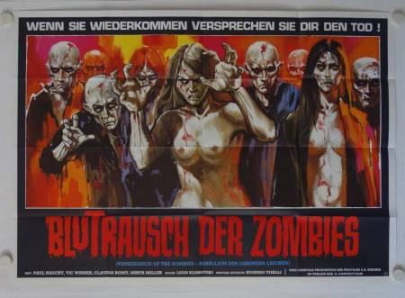 Vengeance of the Zombies re-release german double-panel movie poster